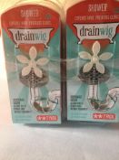 10 X 2 Pack Drainwig Catches Hair & Prevents Clogs