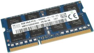 RRP £74.99 Hynix HMT41GS6AFR8A-PB 8GB (1x8GB) 2Rx8 DDR3 PC3L-12800S SoDIMM Memory Module