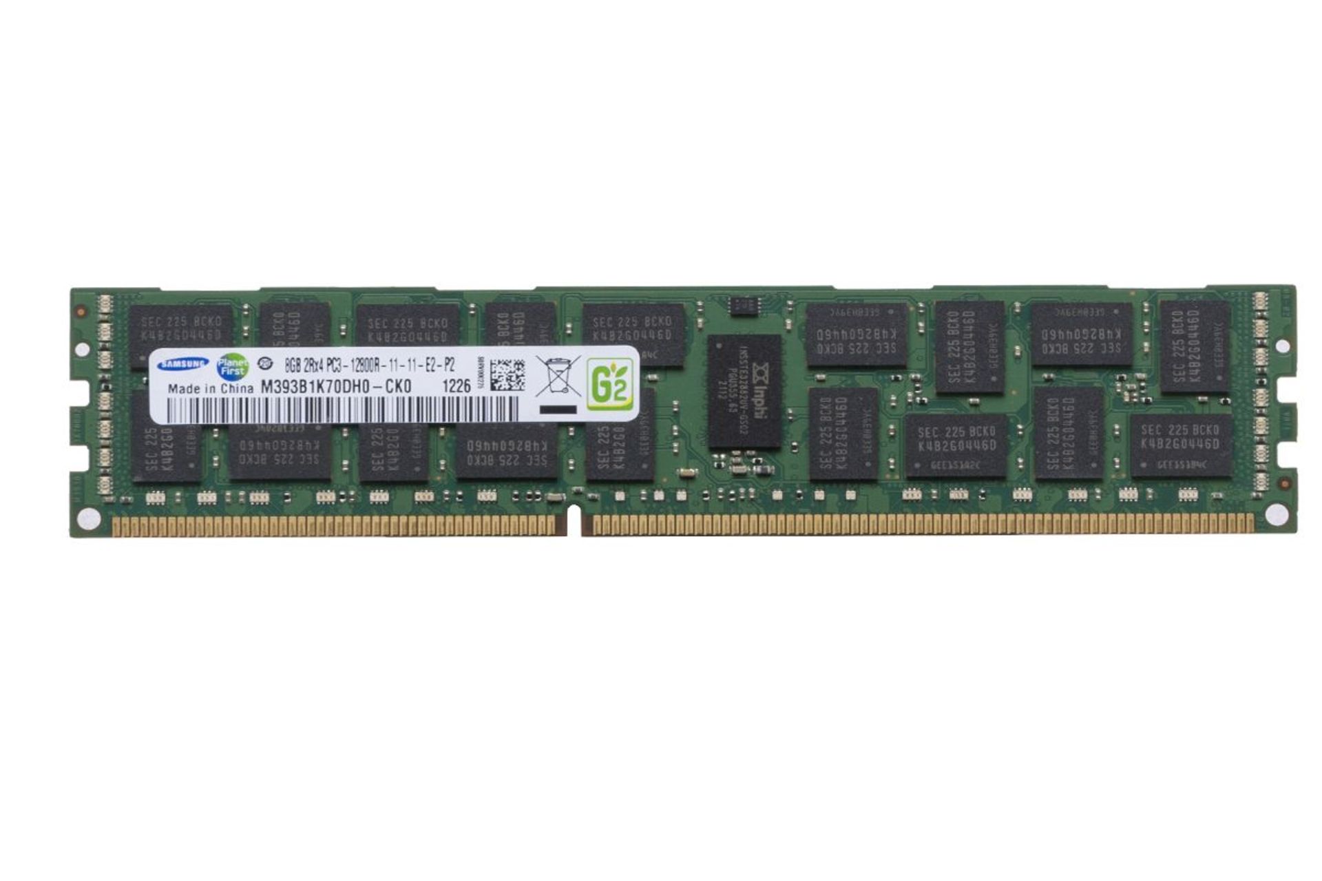 RRP £59.99 Samsung M393B1K70DH0-CK0 8GB (1x8GB) 2Rx4 DDR3 PC3-12800R 240-pin DIMM Memory Module