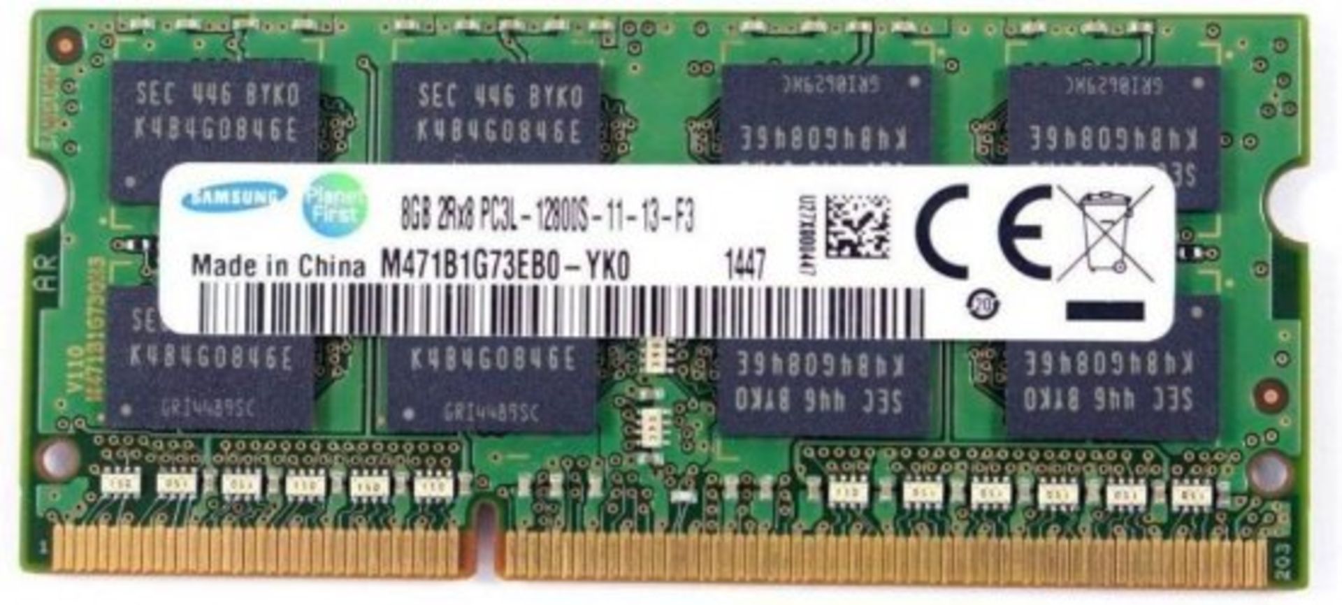 RRP £74.99 Samsung M471B1G73EB0-YK0 8GB (1x8GB) 2Rx8 DDR3 PC3L-12800S SoDIMM Memory Module