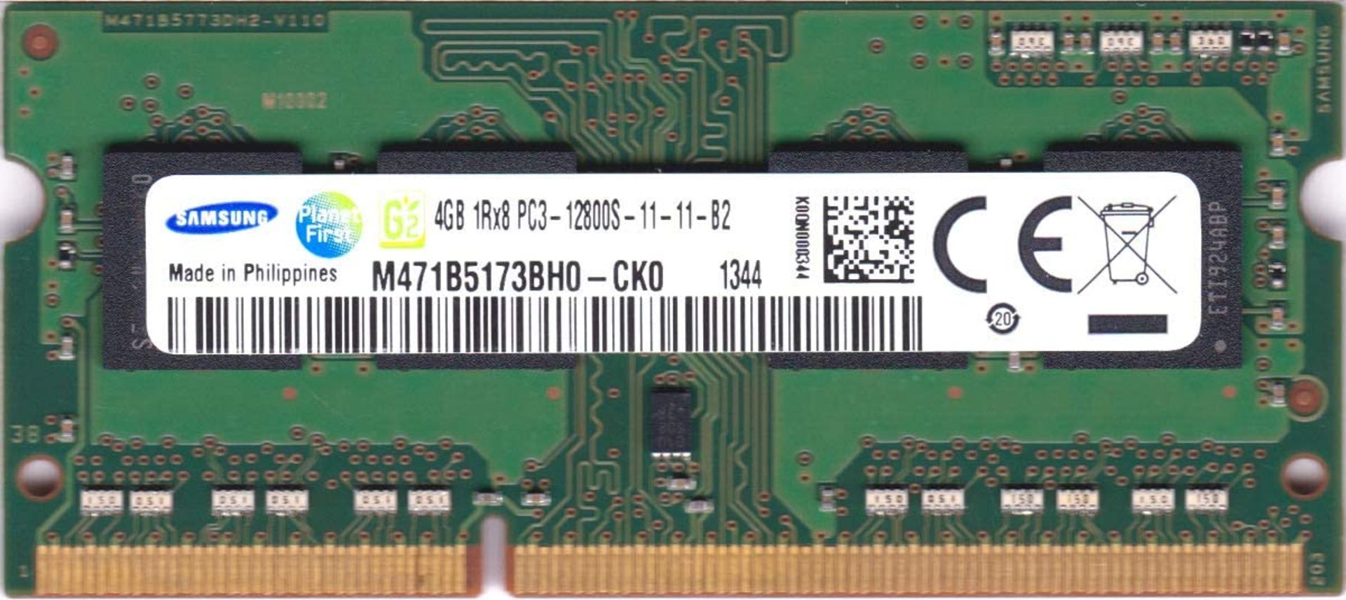RRP £54.99 Samsung M471B5173BH0-YK0 4GB (1x4GB) 1Rx8 DDR3 PC3L-12800S SoDIMM Memory Module