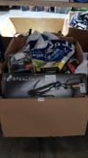 Contents Of Box Ð Mixed Menkind / Red5 Items To Inc Stealth Crossbow, Volcano Lamp, Soft Touc...