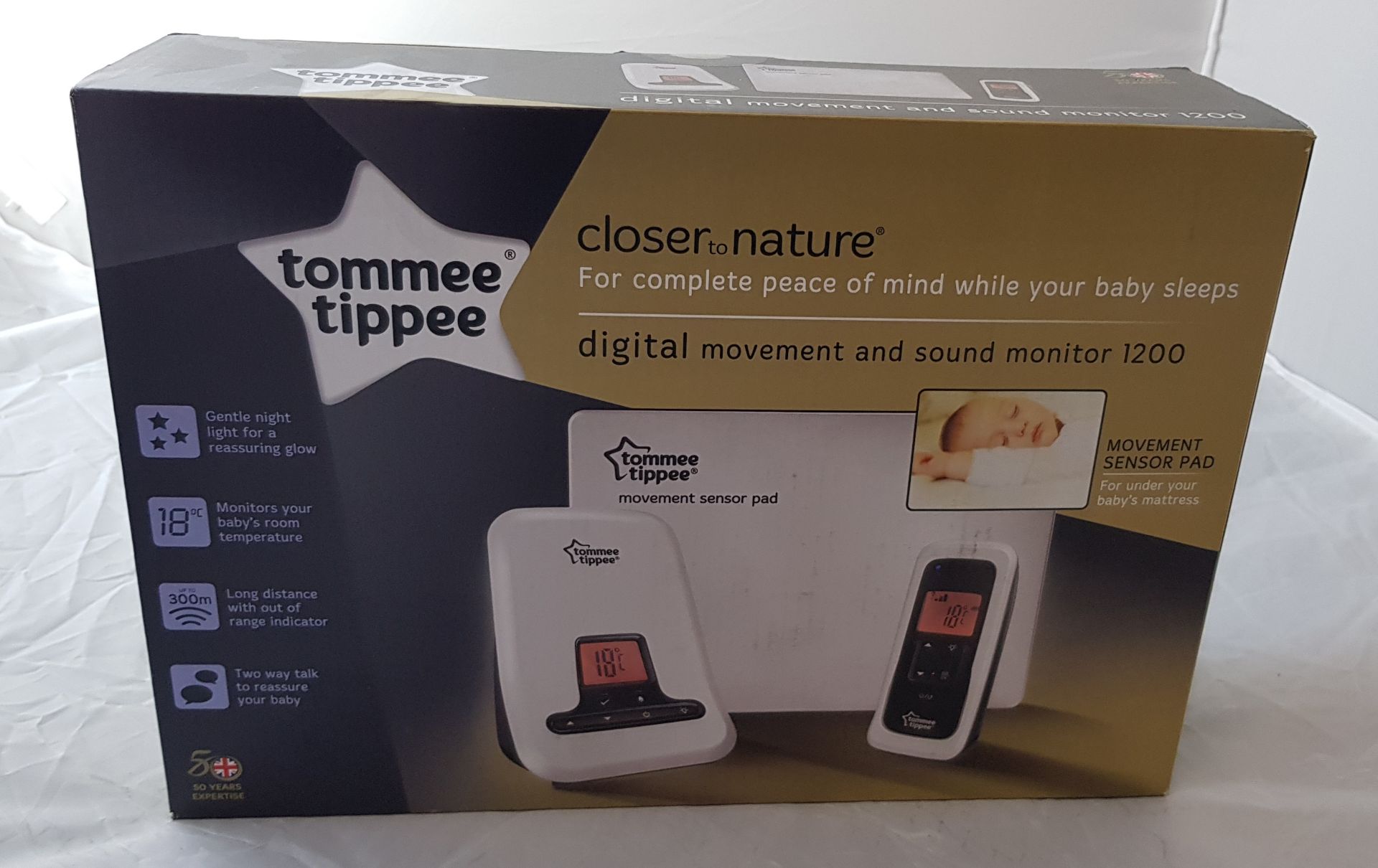 Tommee Tippee Closer To Nature Digital Movement And Sound Monitor 1200. (RRP £213.99) New, Sea... - Image 2 of 2