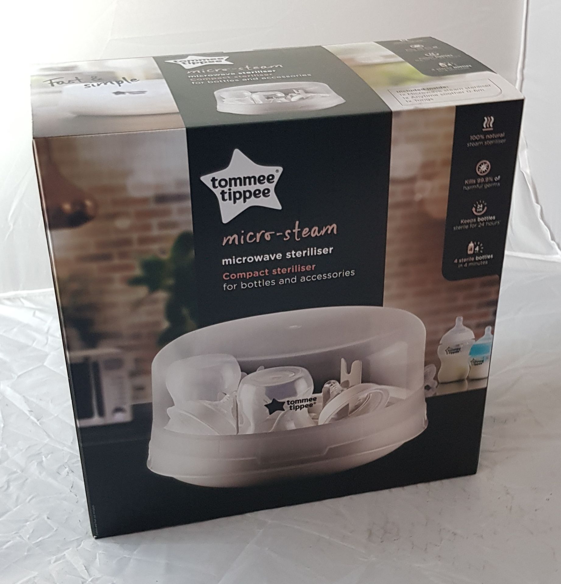 Tommee Tippee Micro Steam Microwave Steriliser. New, Sealed Product. No Guarantee Or Warranty I... - Image 2 of 2