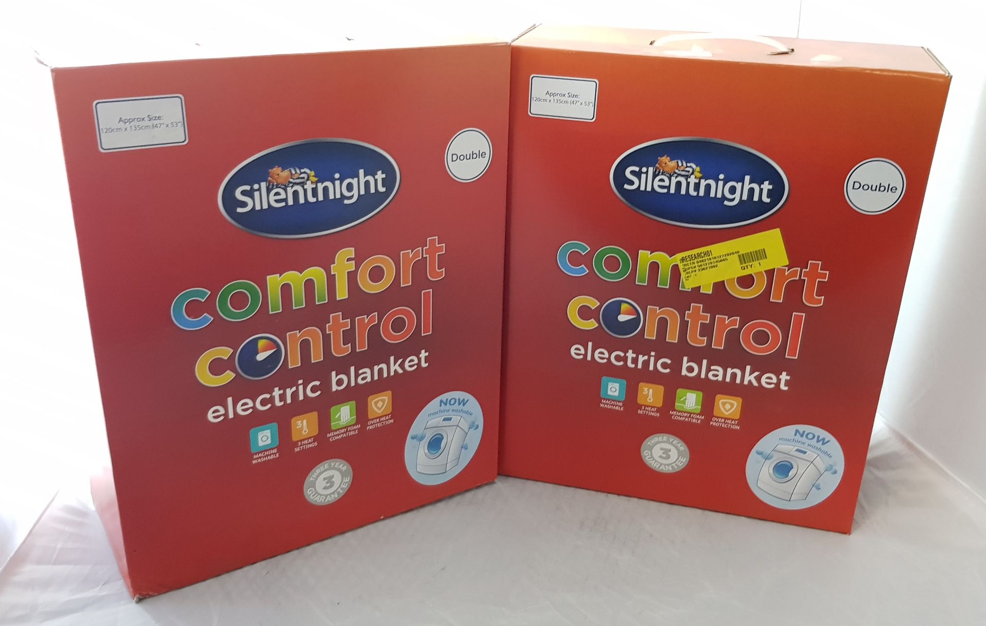 2 X Silentnight Double Comfort Control Electric Blanket. New, Sealed Product. No Guarantee Or W... - Image 2 of 2