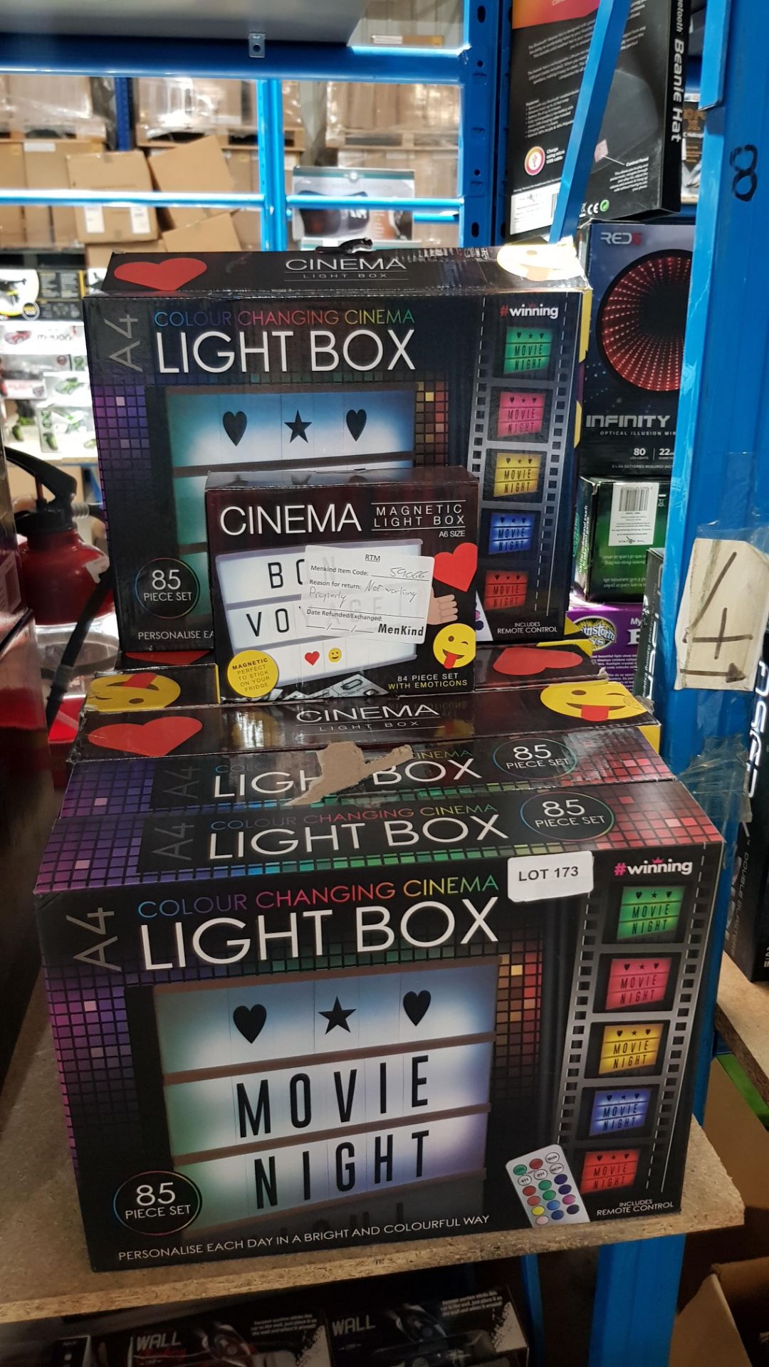10 X Mixed Style Light Box / Cinema Box