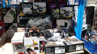 16 Items Ð Mixed Lot To Inc Wall Climbing RC Cars, Red5 Nano Drones, Micro Drone 2, RC Wall C...