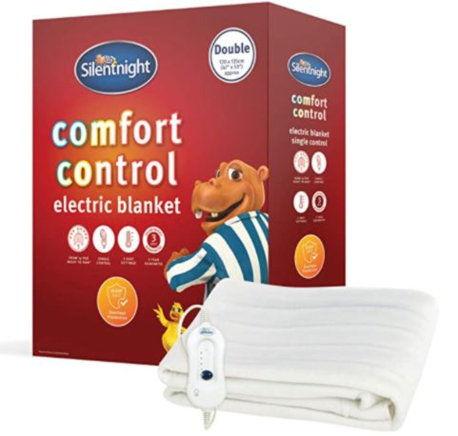 2 X Silentnight Double Comfort Control Electric Blanket. New, Sealed Product. No Guarantee Or W...