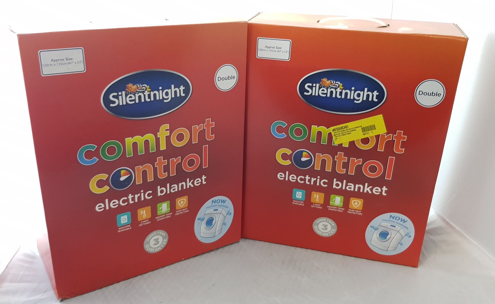 2 X Silentnight Double Comfort Control Electric Blanket. New, Sealed Product. No Guarantee Or W... - Image 2 of 2