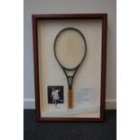 Ginny Humphreys-Davies tennis racquet and picture