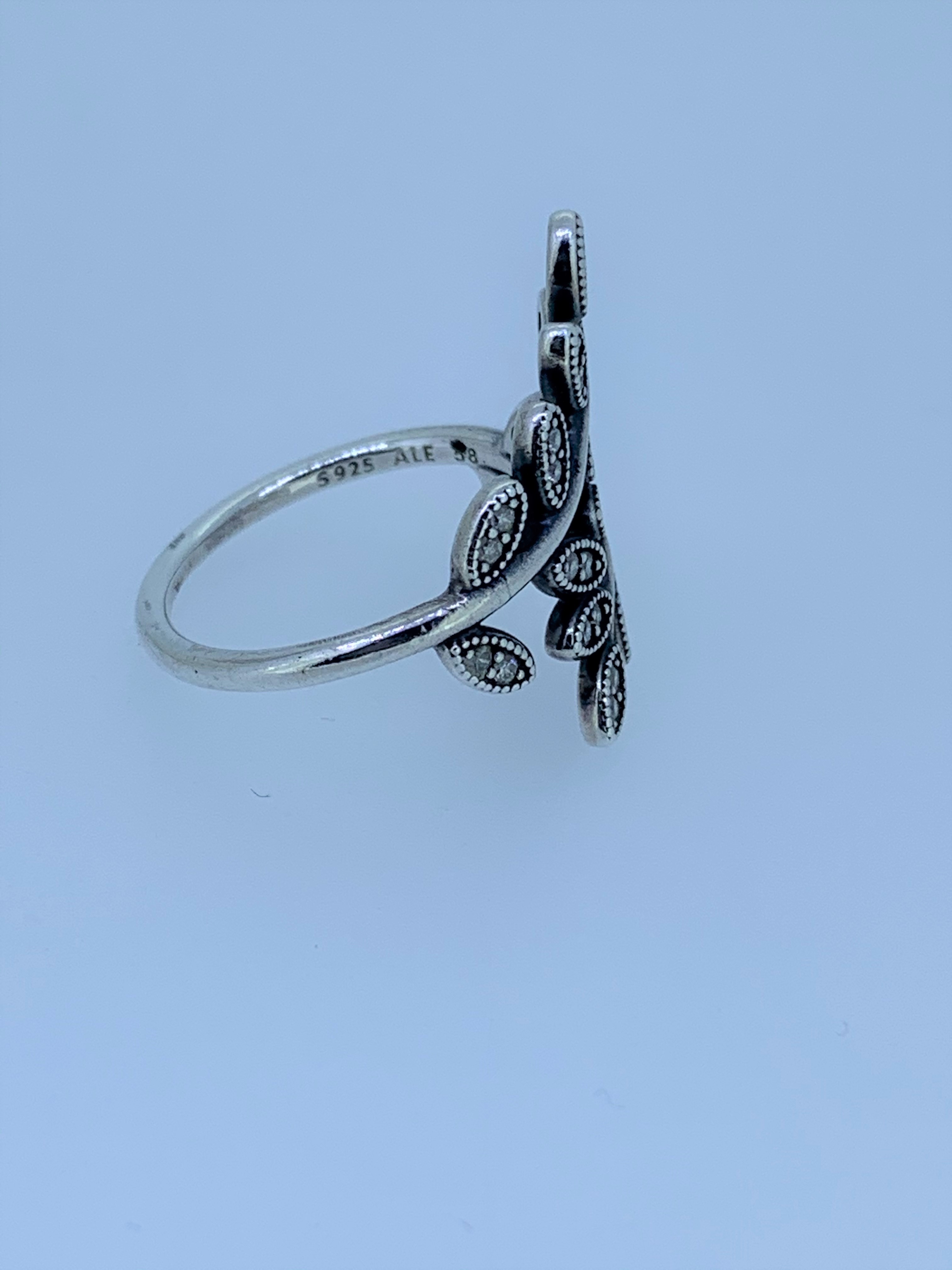 Pandora silver and cz ring - Image 3 of 3
