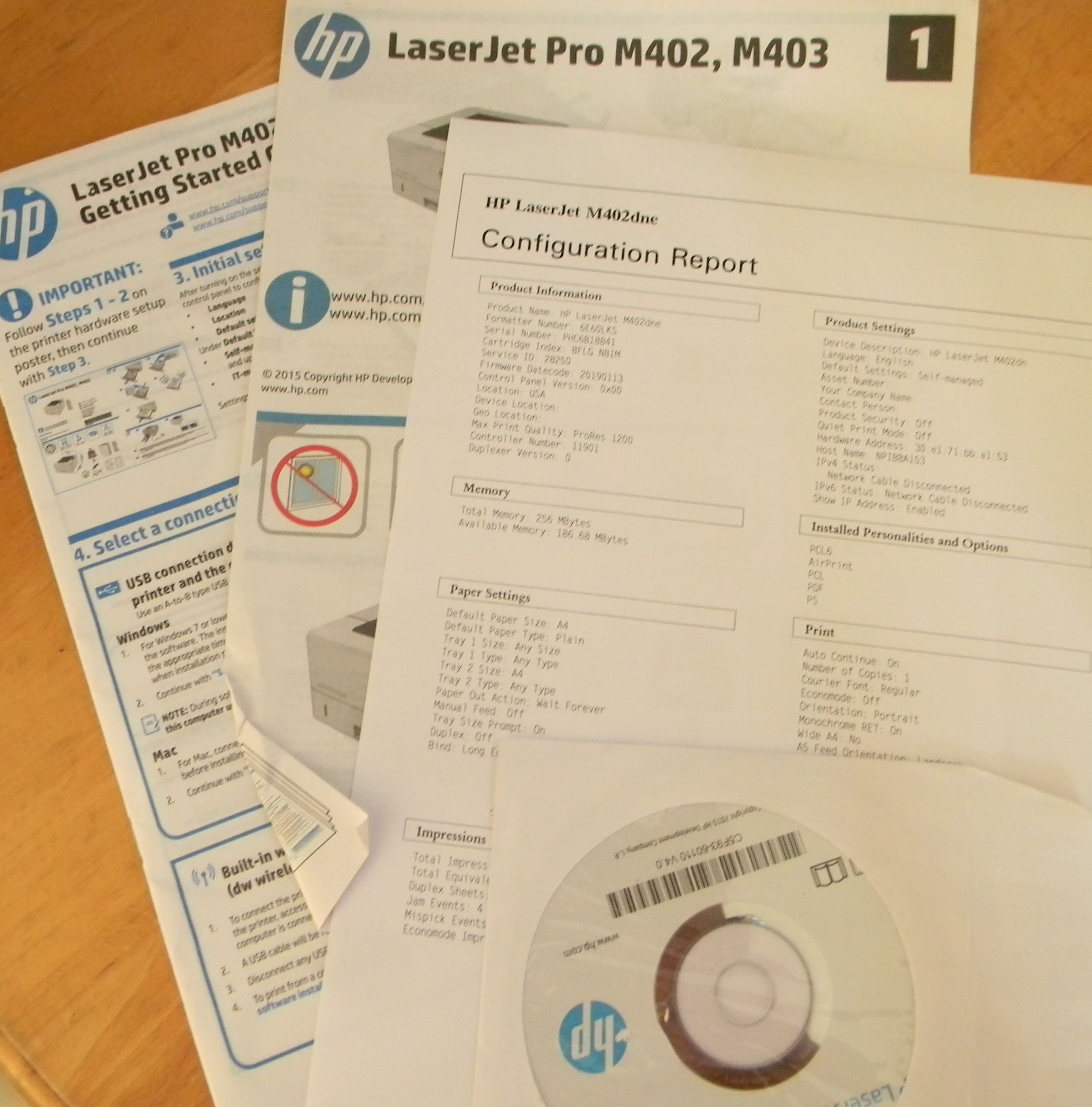 HP Laser jetPro M402dne Mono Printer - Image 2 of 2