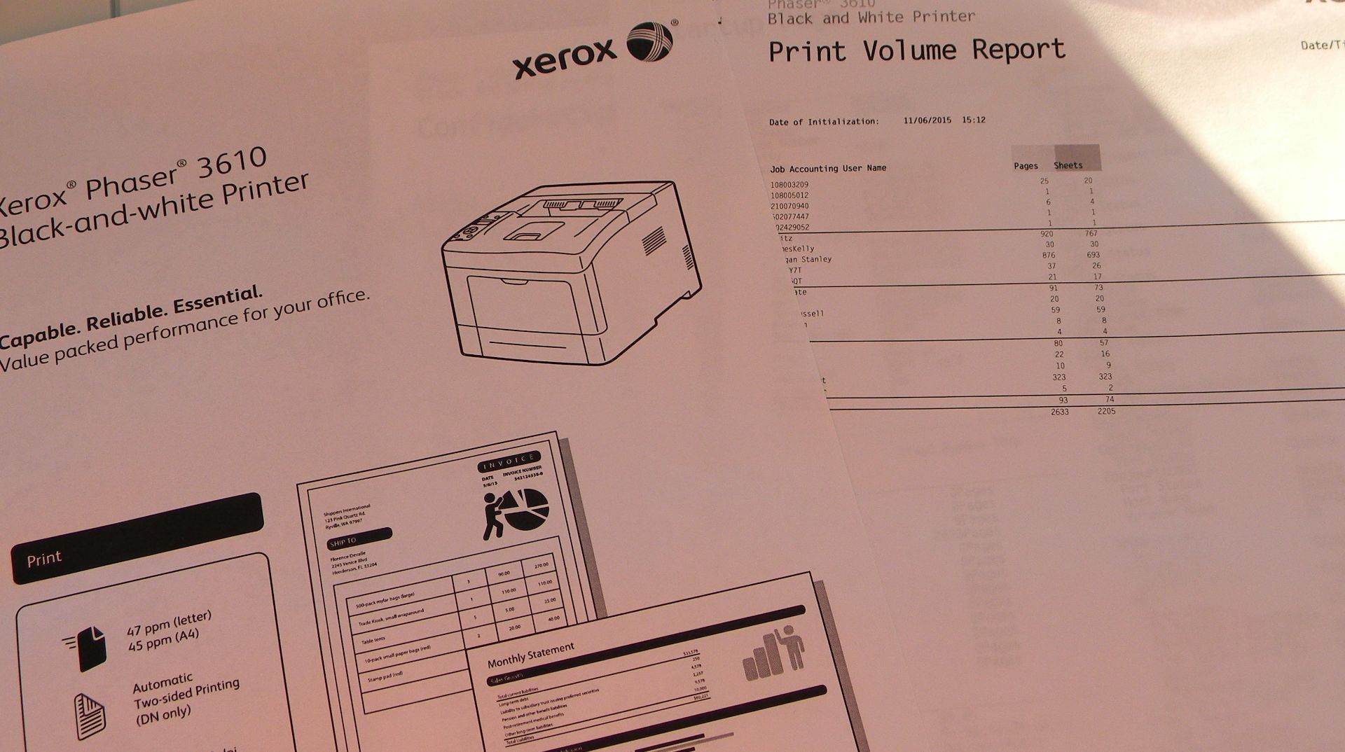 Xerox Phaser 3610 Mono Laser Printer - Image 3 of 3