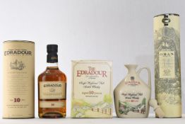 Edradour Bottle, Edradour Decanter & Oban 14 Year Old