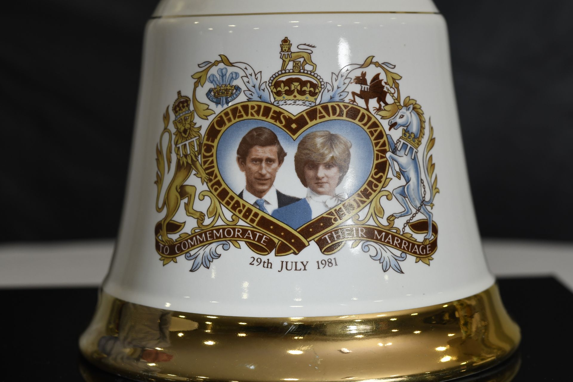 Bells Ceramic Decanter Charles & Diana - Image 2 of 2