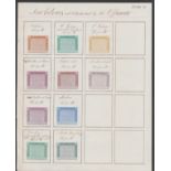 G.B. - TELEGRAPH STAMPS / SURFACE PRINTED 20 May 1874. De La Rue appendix page headed “New Colours