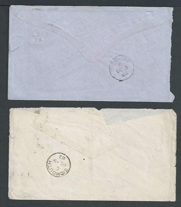 Aden / G.B. - Naval Mail 1882 Cover (opening faults) from Revd Nesbitt B. Lodge R.N. serving on H.M. - Image 2 of 3