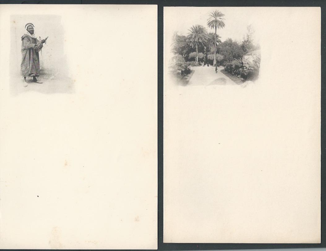 Algeria c1900 Set of twelve unused sheets of writing notepaper, each illustrated with a superb photo