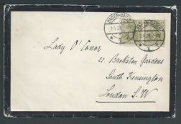 FINE LETTER & ENVELOPE GRAND DUCHESS LOUISE OF BADEN TO LADY O’CONOR 1921 Fine letter accompanied b