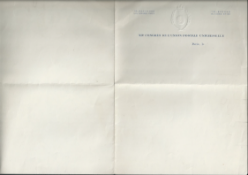 Universal Postal Union 1947 Unused notepaper for the XII Congress of the Universal Postal Union at