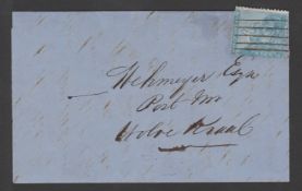 CAPE OF GOOD HOPE 1866 (April 18).Entire letter from Vlugt Convict Station written by the Sub-Ove