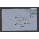 CAPE OF GOOD HOPE 1866 (April 18).Entire letter from Vlugt Convict Station written by the Sub-Ove