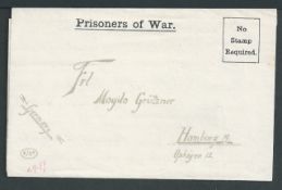 G.B - World War I/Airmails 1918 facsimile Prisoner of War Letter Sheet with printed reproduction of
