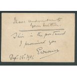 Boer War / Autographs 1902 Transvaal 1d postcard from Johannesburg to Cape Colony written and signed