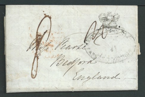 Cape of Good Hope 1846 Entire Letter from Mrs. Maclear at the Royal Observatory to her sister in Eng