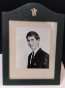 ROYALTY, HRH Prince Charles Prince of Wales Hand-signed Photograph 1969.
