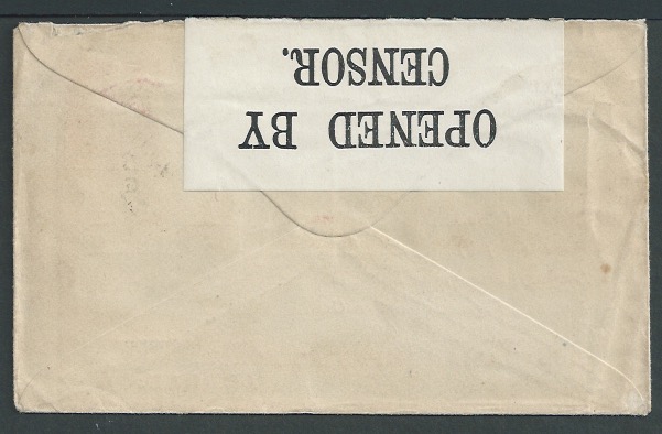 Australia 1918 1d Postal stationery envelope for use to A.I.F. Imperial Forces Abroad (H&G2), sent f - Image 2 of 2