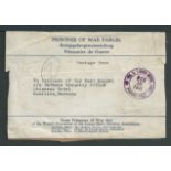 Bermuda 1941 Printed Prisoner of War Parcel label (minor faults) from the YMCA in New York City, add