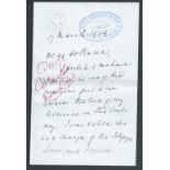 Boer War 1903 (Mar 17) Letter written and signed by Lord Roberts, to "The Royal Commission of the Wa