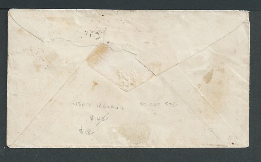 G.B. - Ireland - Dublin / Surface Printed 1871 Cover to S. Carolina with 1870 3d rose tied by "186" - Image 2 of 2