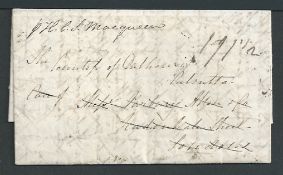 G.b. - London - Forwarding Agents 1830 Entire Letter from Castlewigg sent to Calcutta via Forwarding