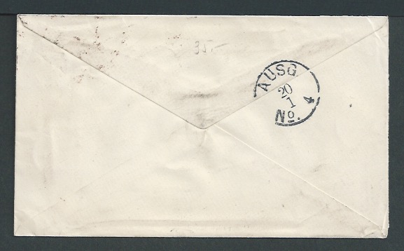 G.B. - Surface Printed / London 1892 1d pink postal stationery envelope sent to Germany, franked 18 - Image 2 of 2