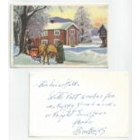 Royalty, CHRISTMAS CARD FROM KING HAAKON VII OF NORWAY