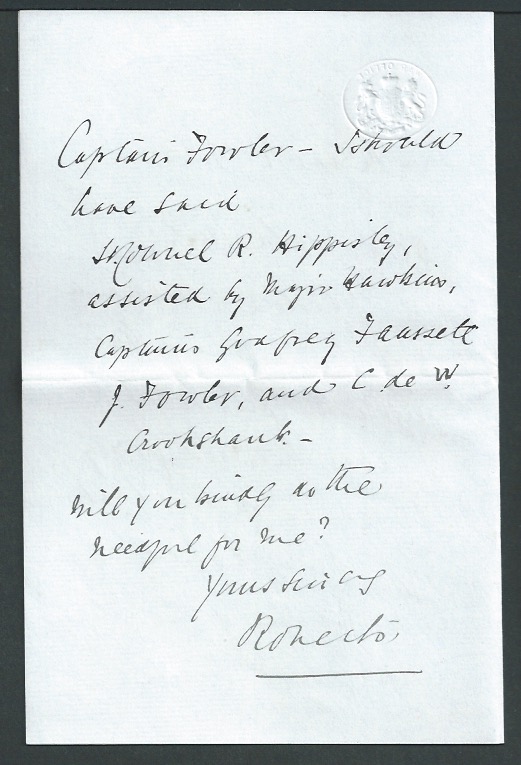 Boer War 1903 (Mar 17) Letter written and signed by Lord Roberts, to "The Royal Commission of the Wa - Image 2 of 2