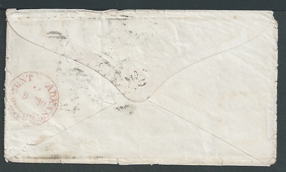 Aden / G.B. - Surface Printed 1871 Cover (minor edge faults) from London to Aden franked 3d rose pla - Image 2 of 2