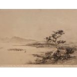 Ivan M Garden signed etching Millport North Ayrshire