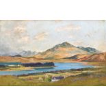 Scottish oil painting Beinn Respoil and Loch Shiel by Tom Hovell Shanks RSW, RGI, PIA