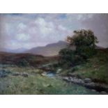 Original oil painting by Thomas Hope Mckay "Highland Burn"