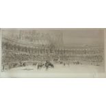 Signed Etching. William Walcott, 1874-1943 - Bull Fight Seville