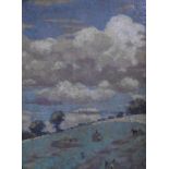 Original oil painting "Haymaking in Galloway" by William Robson 1868-1952
