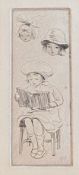 Eileen Alice Soper etching entitled “Little reader” From the estate of George and Ellen Soper