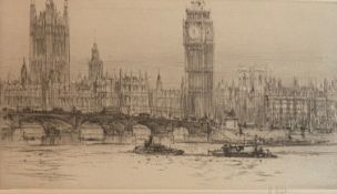 Signed Etching. William Walcot, 1874-1943 - 'Westminster'