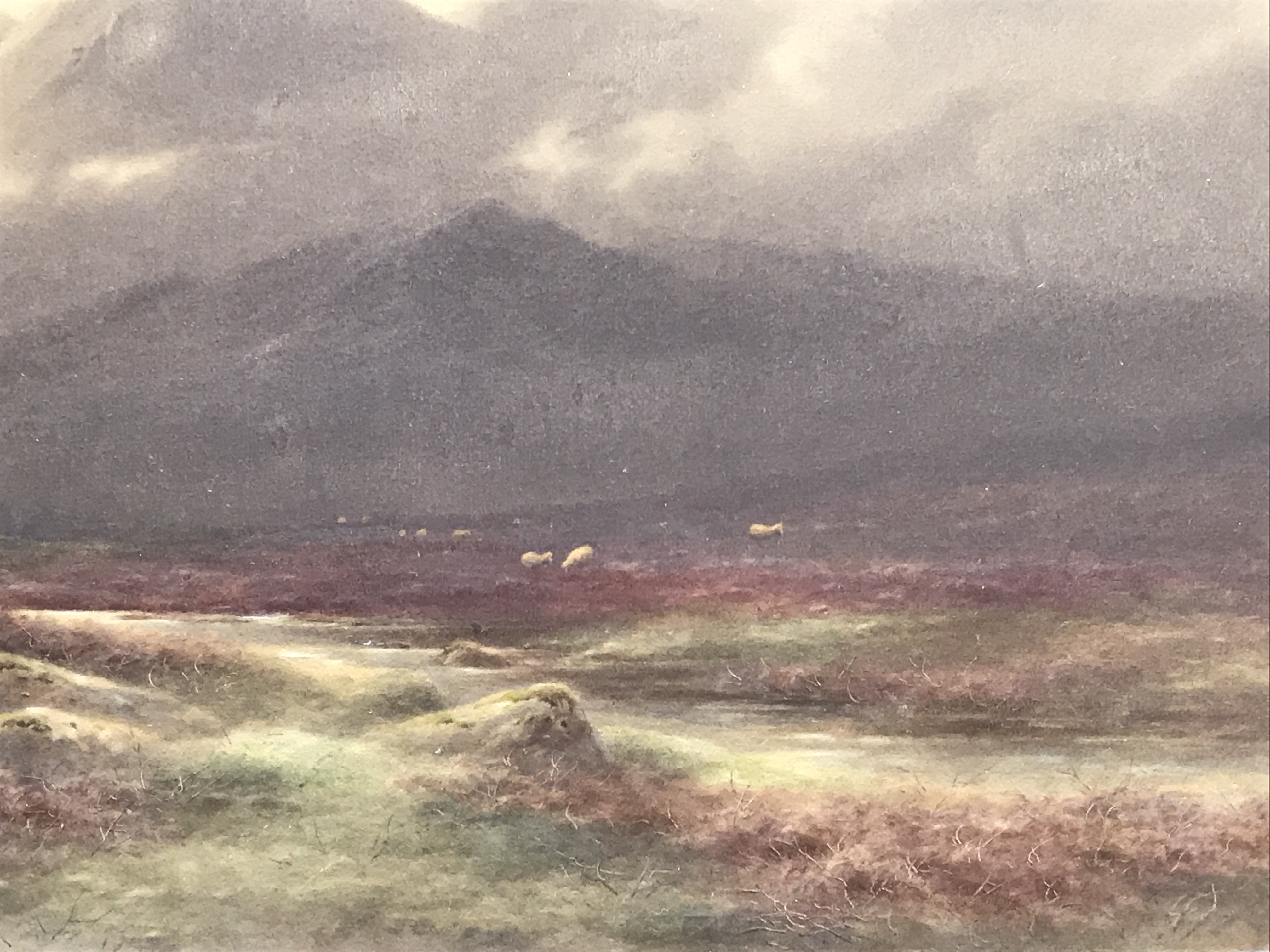 Charles Edward Brittan 1870-1949 watercolour, Glen Lyon Perthshire. - Image 2 of 4