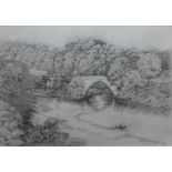 Brig O Don etching signed in plate with monogram