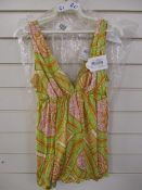 Brand new Nieves Lavi Seychelles print top UK 10 with tags RRP £110