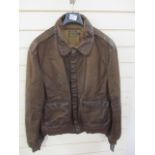 Brand new Ralph Lauren leather brown 82 bomber jacket size XXL RRP £1400